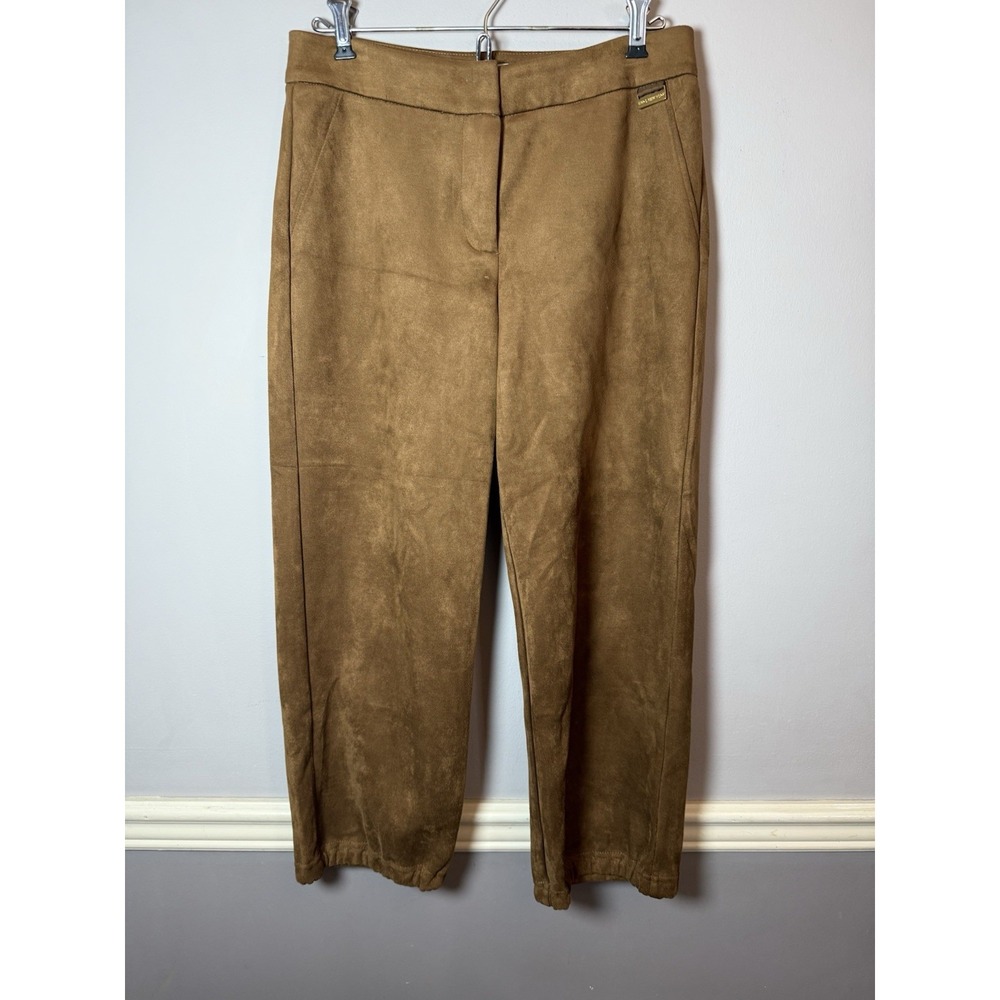 Marc New York‎ Womens  Size 4 Pants Solid Brown Pull-On Suede